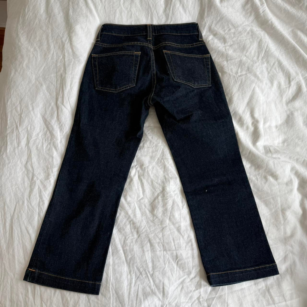 Gap Y2K Dark Wash Bootcut Capri Jeans