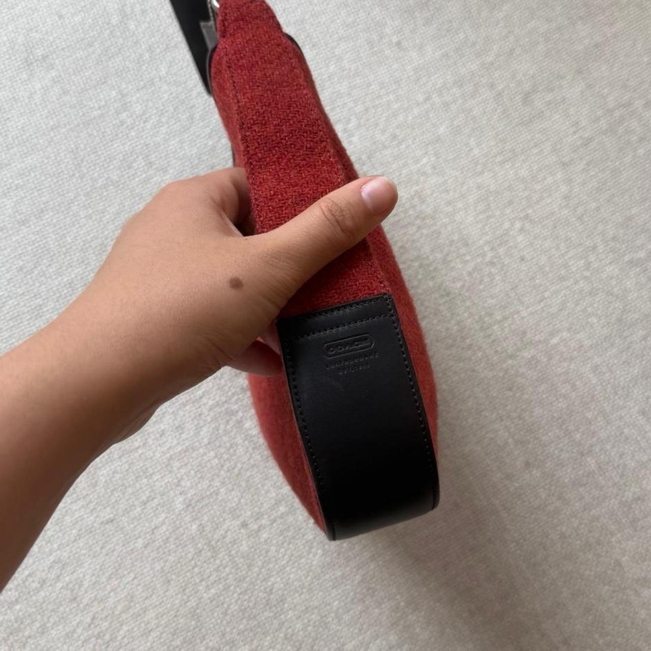 Coach Vintage Red Tweed Shoulder Bag