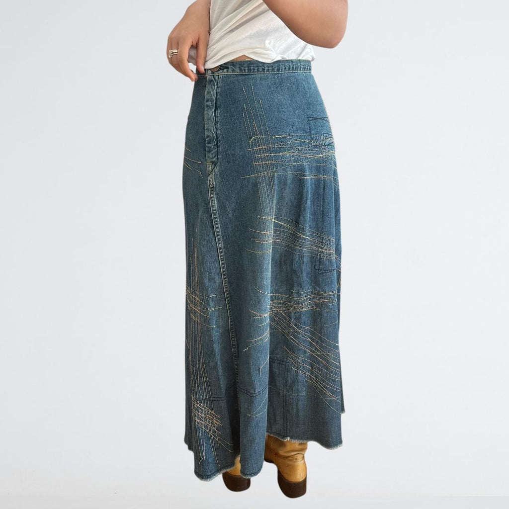 Hysteric Glamour Denim Maxi Skirt