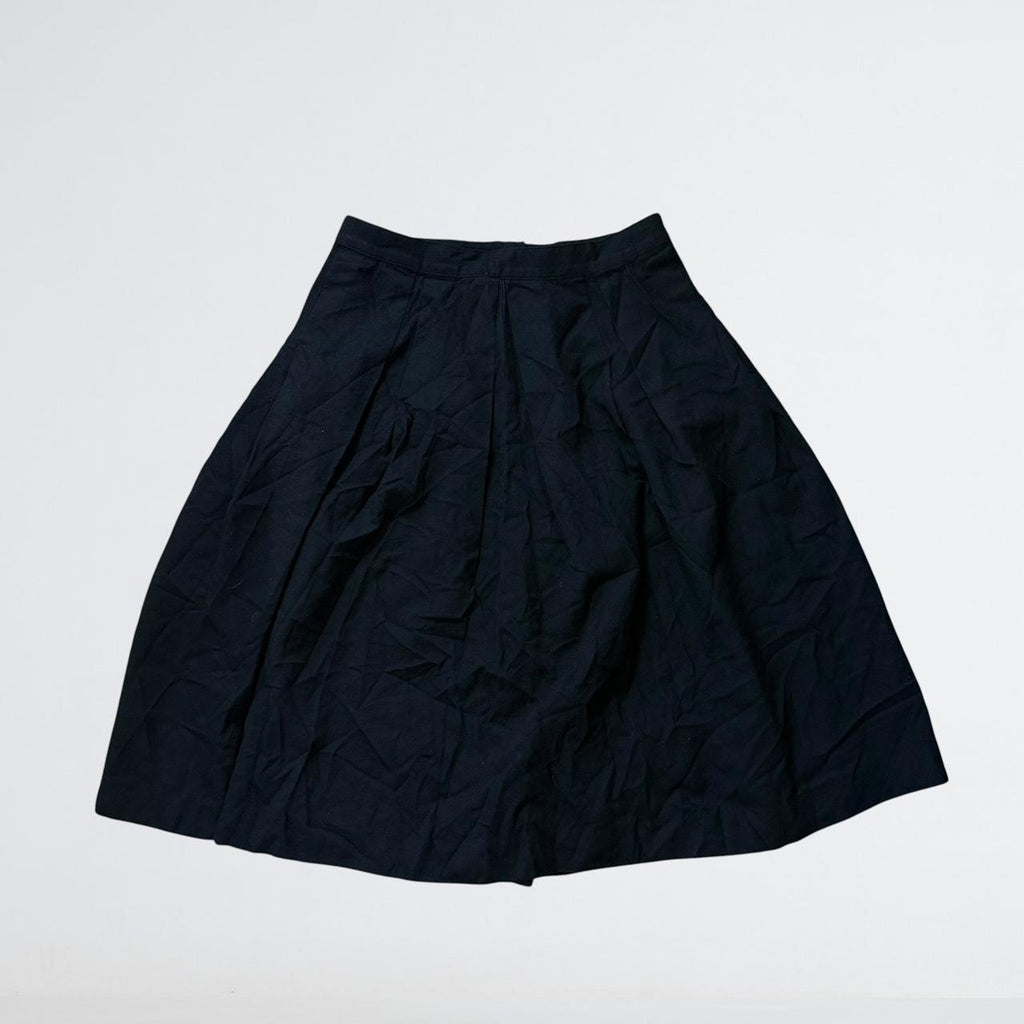 yoshie inaba Japanese Wool Pleated Midi Skirt