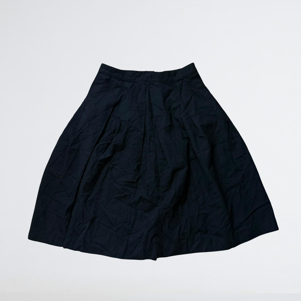yoshie inaba Japanese Wool Pleated Midi Skirt