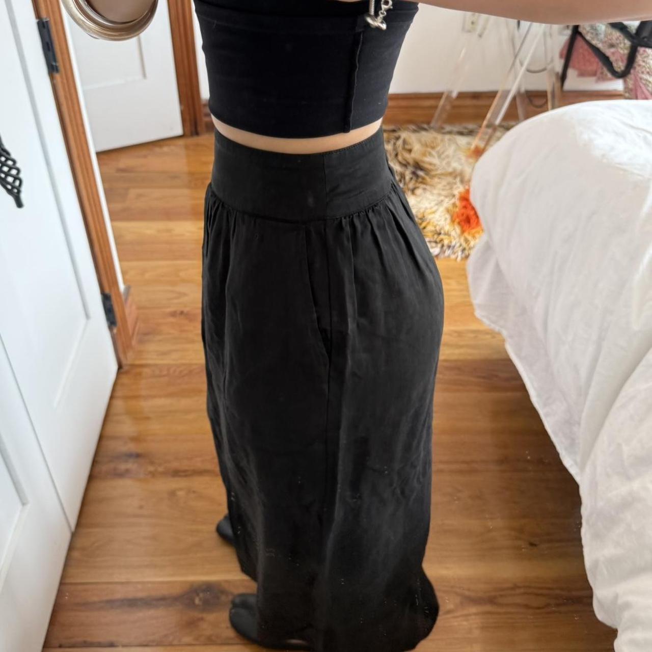 yoshie inaba Black Minimalist Maxi Skirt
