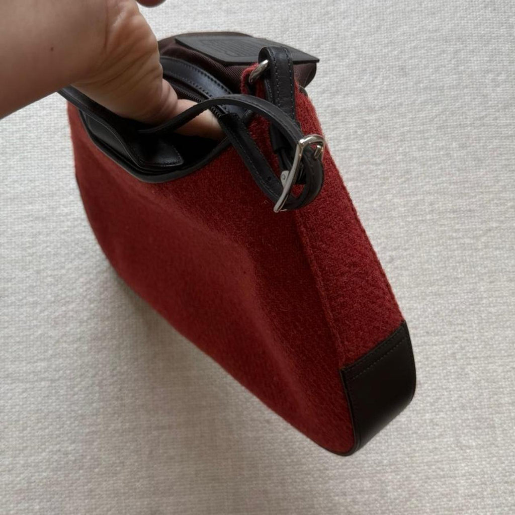 Coach Vintage Red Tweed Shoulder Bag