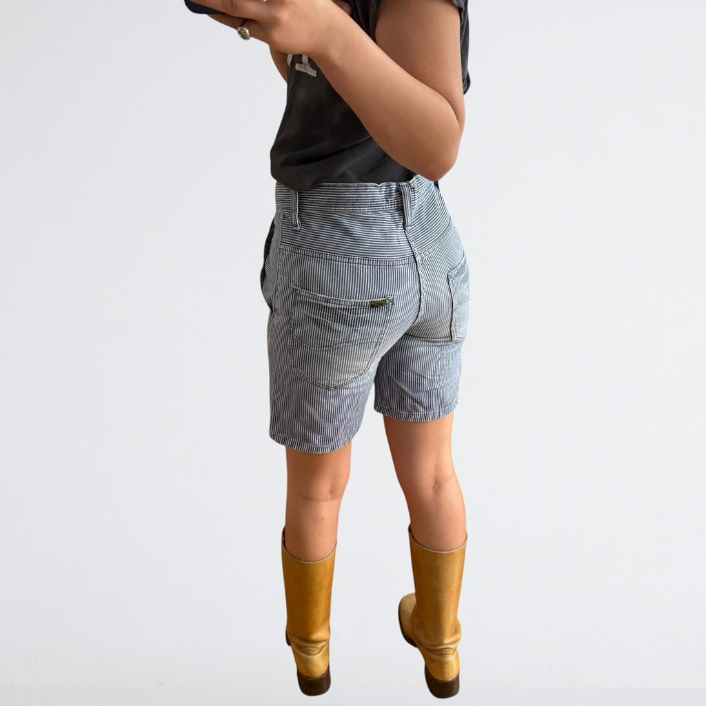 Lee Union Made Hickory Stripe Denim Shorts