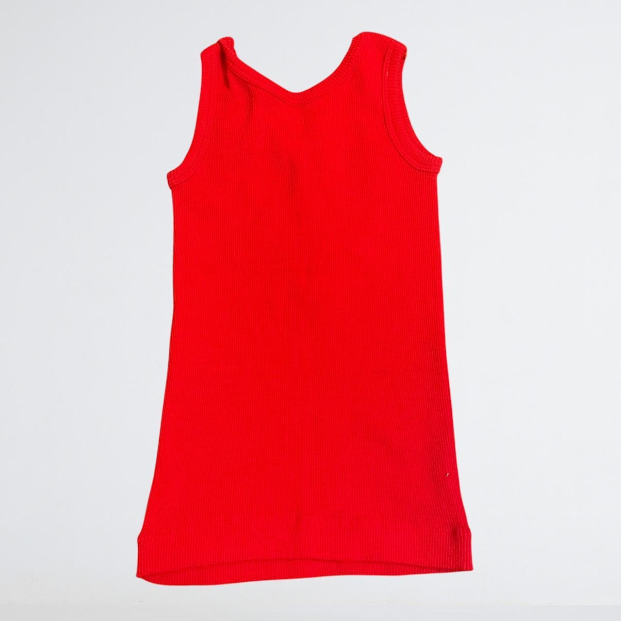 Dolan Vintage Red Ribbed Lace-Up Tank