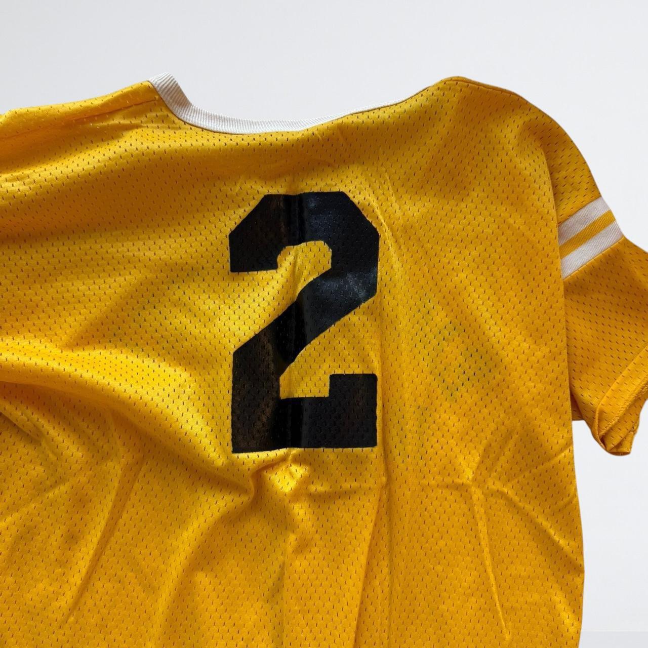 Vintage 70s Yellow Mesh Sports Jersey