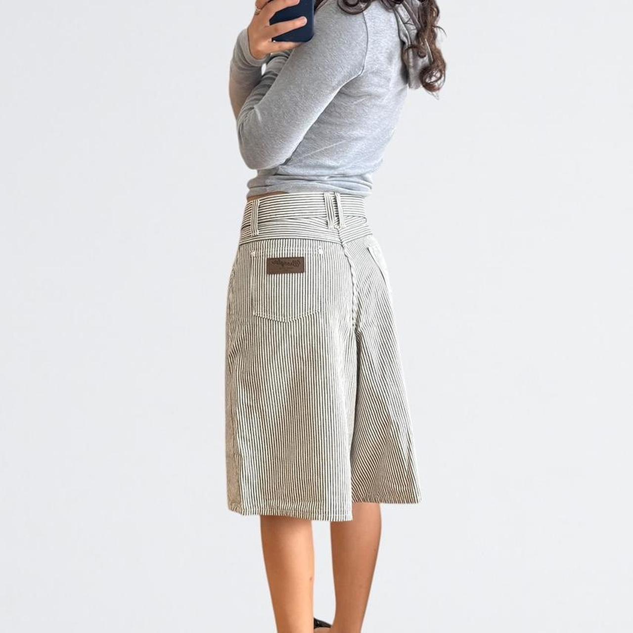 Wrangler Hickory Stripe Denim Shorts