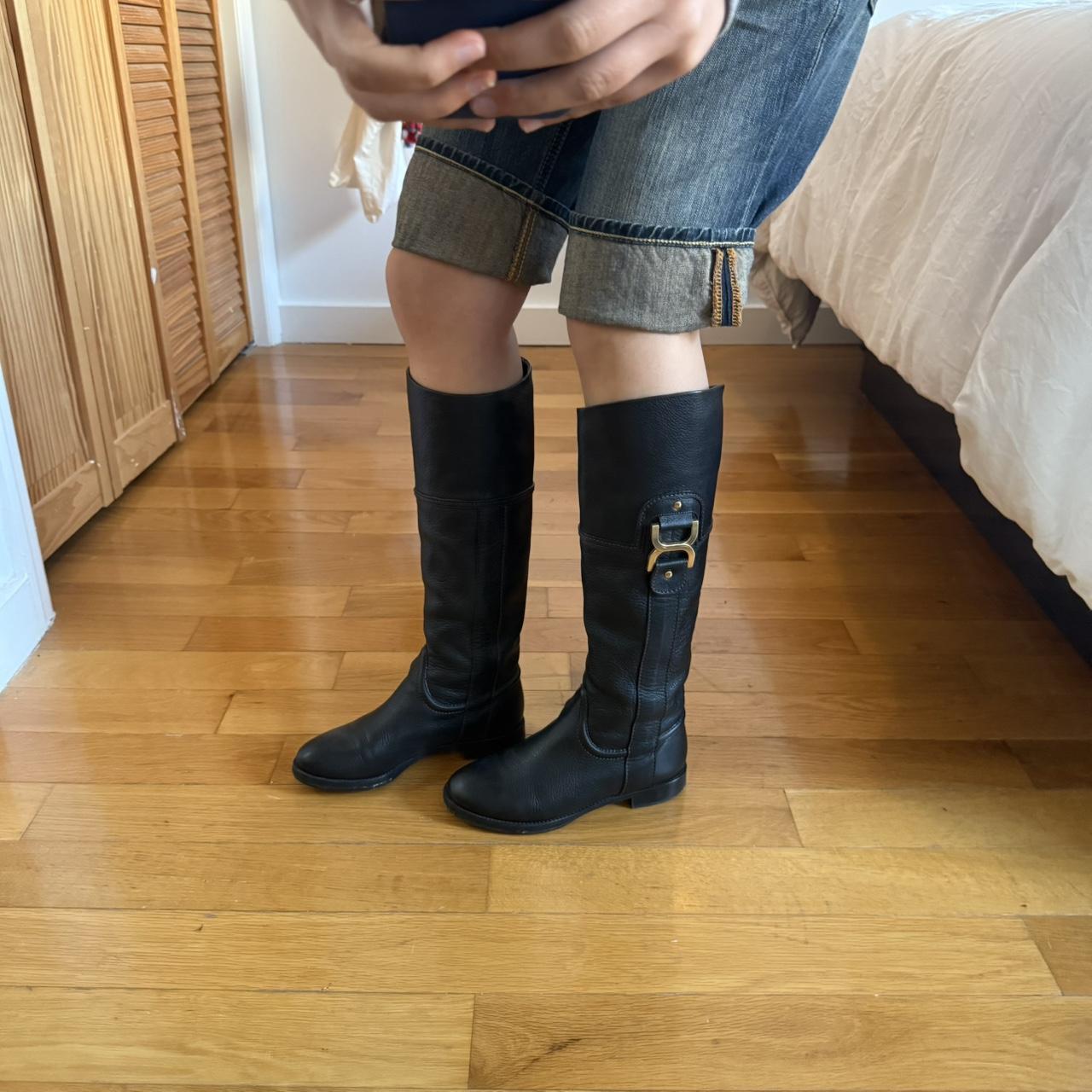 Chloé Phoebe Philo Era Black Leather Riding Boots