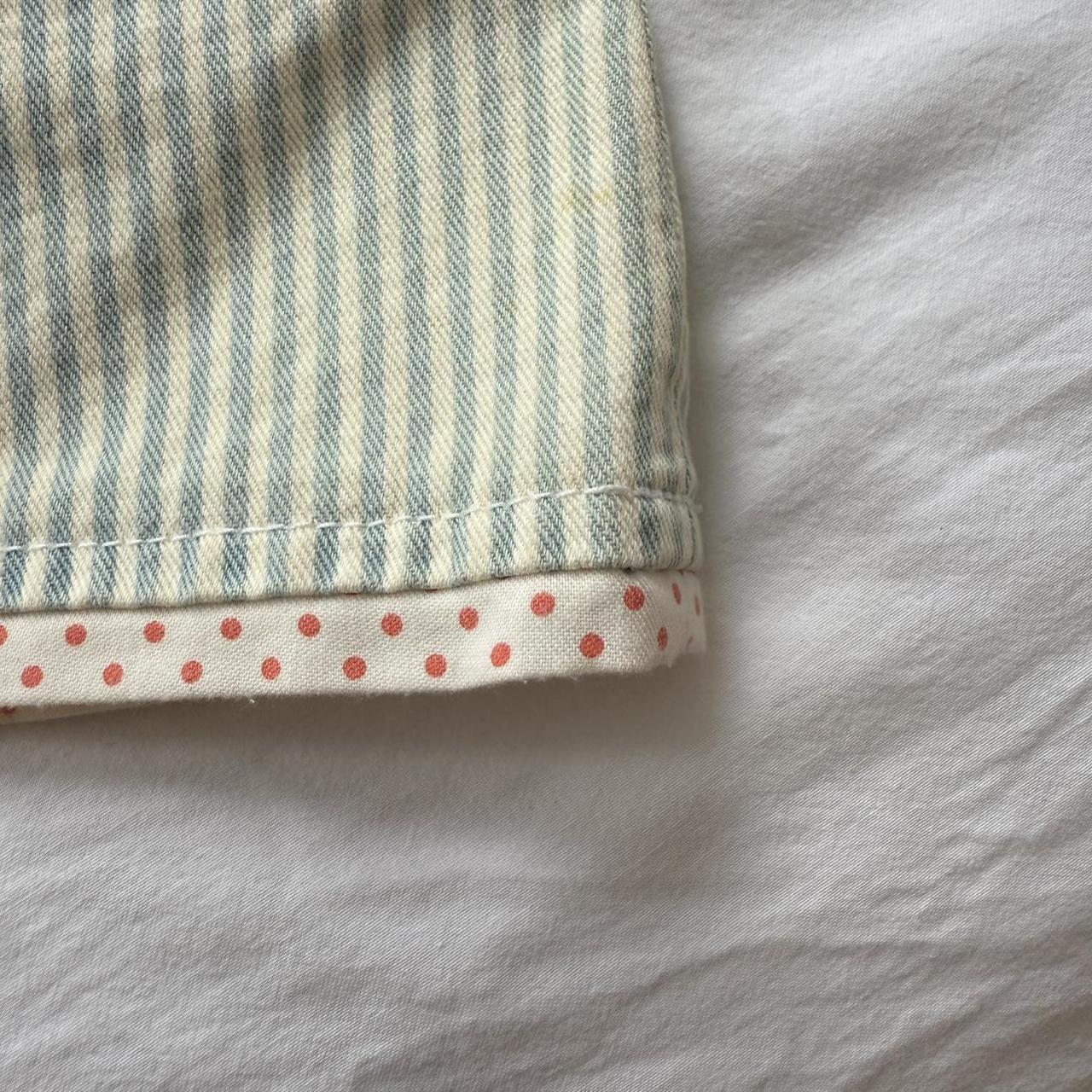 Freeze Mart Japanese Stripe Denim Mini Skirt