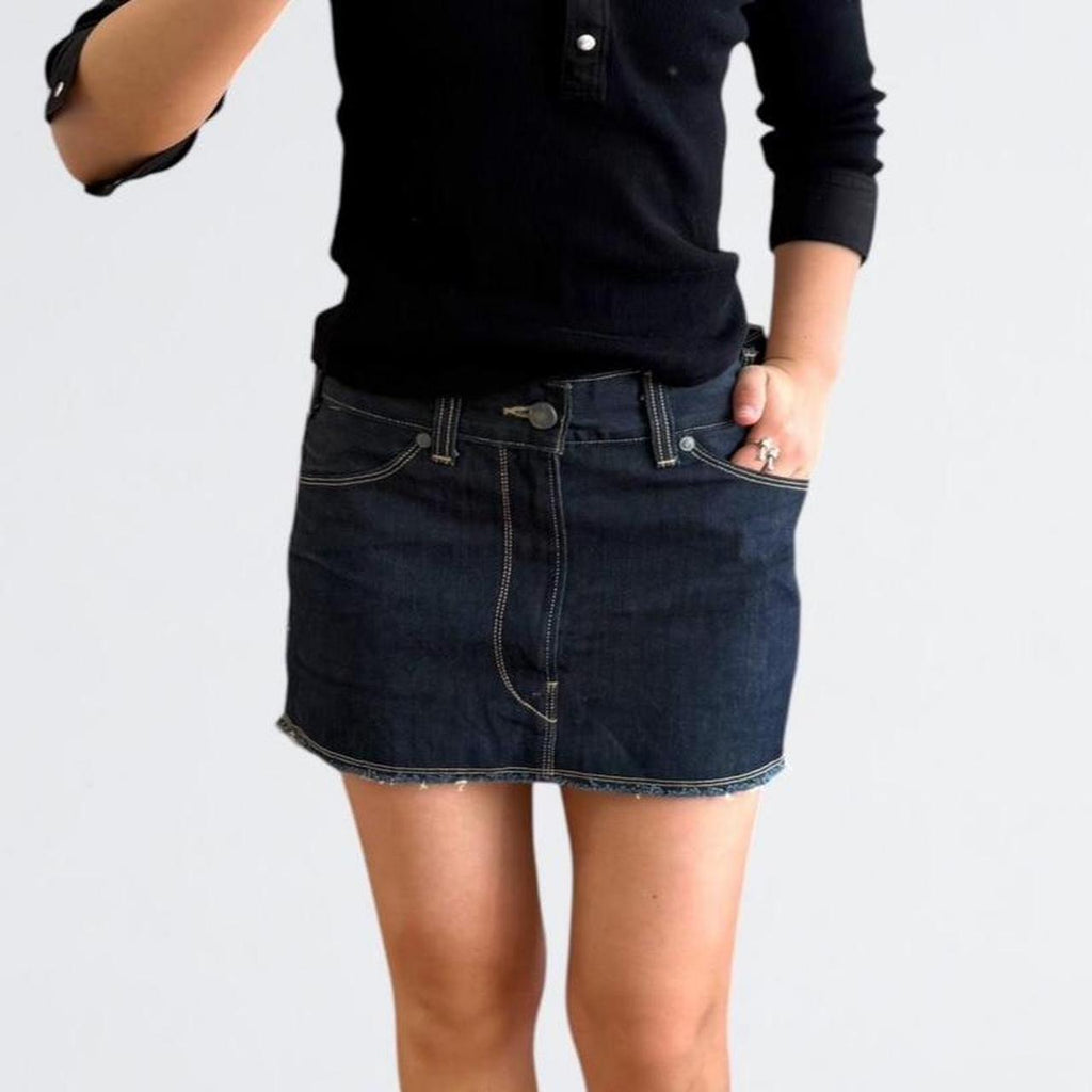 Levi's Engineered Jeans Dark Indigo Denim Mini Skirt