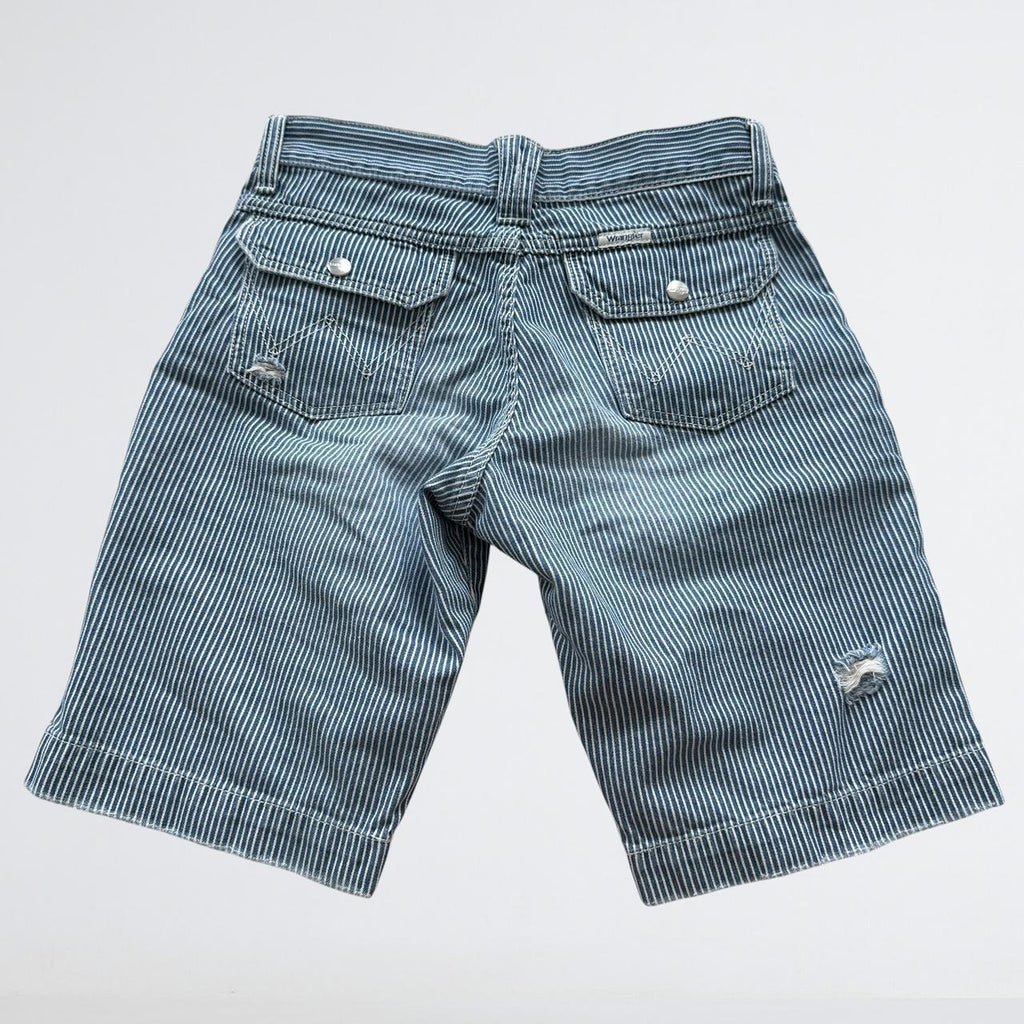 Wrangler Hickory Stripe Denim Bermuda Shorts