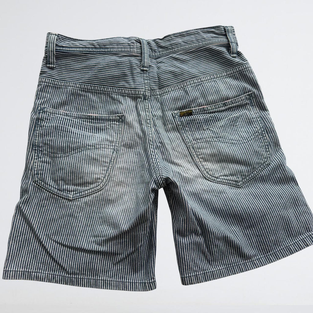Lee Union Made Hickory Stripe Denim Shorts