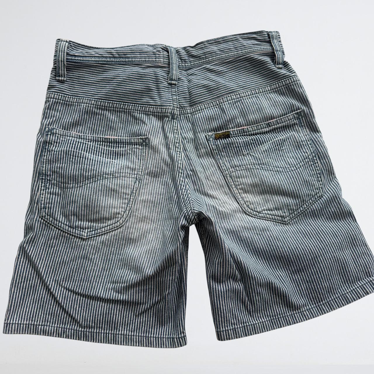 Lee Union Made Hickory Stripe Denim Shorts