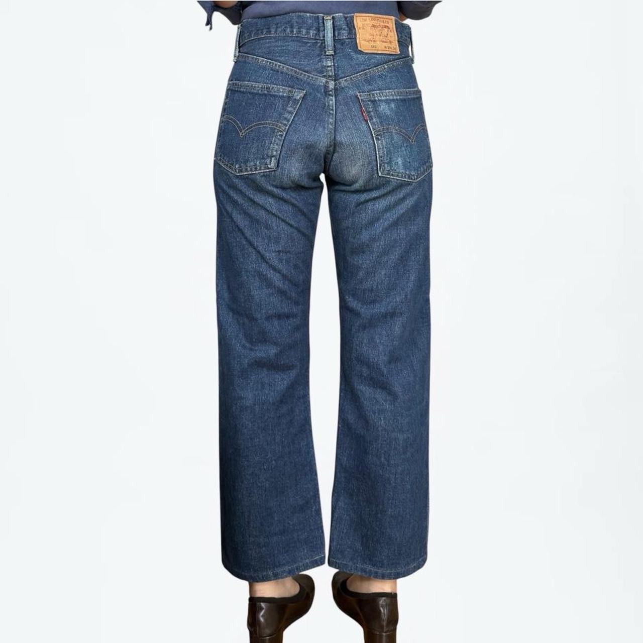 Levi's 1990s Japanese Big E Selvedge Jeans, Dark Whiskered (28 x 26.5)