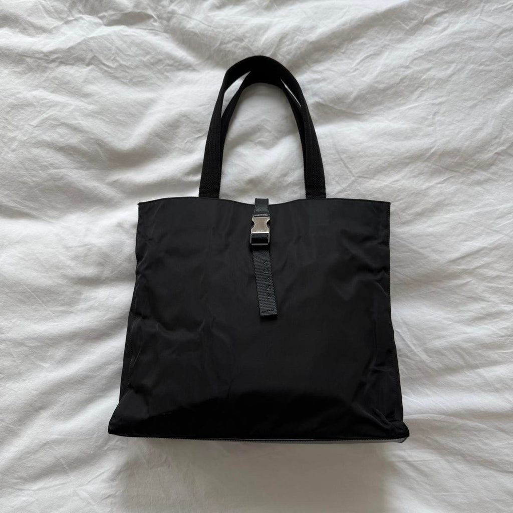 Prada Tessuto Black Nylon Tote Bag