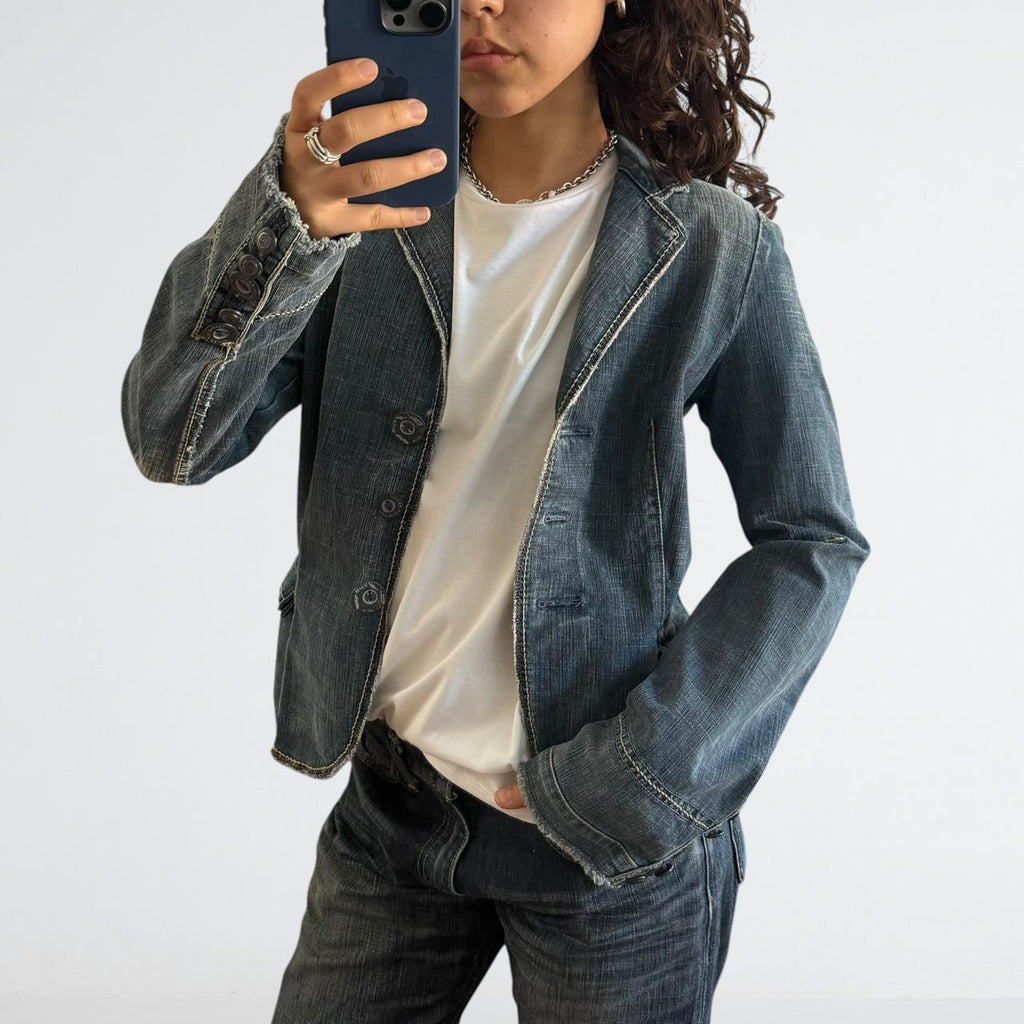 Marithé + François Girbaud 90s Denim Blazer