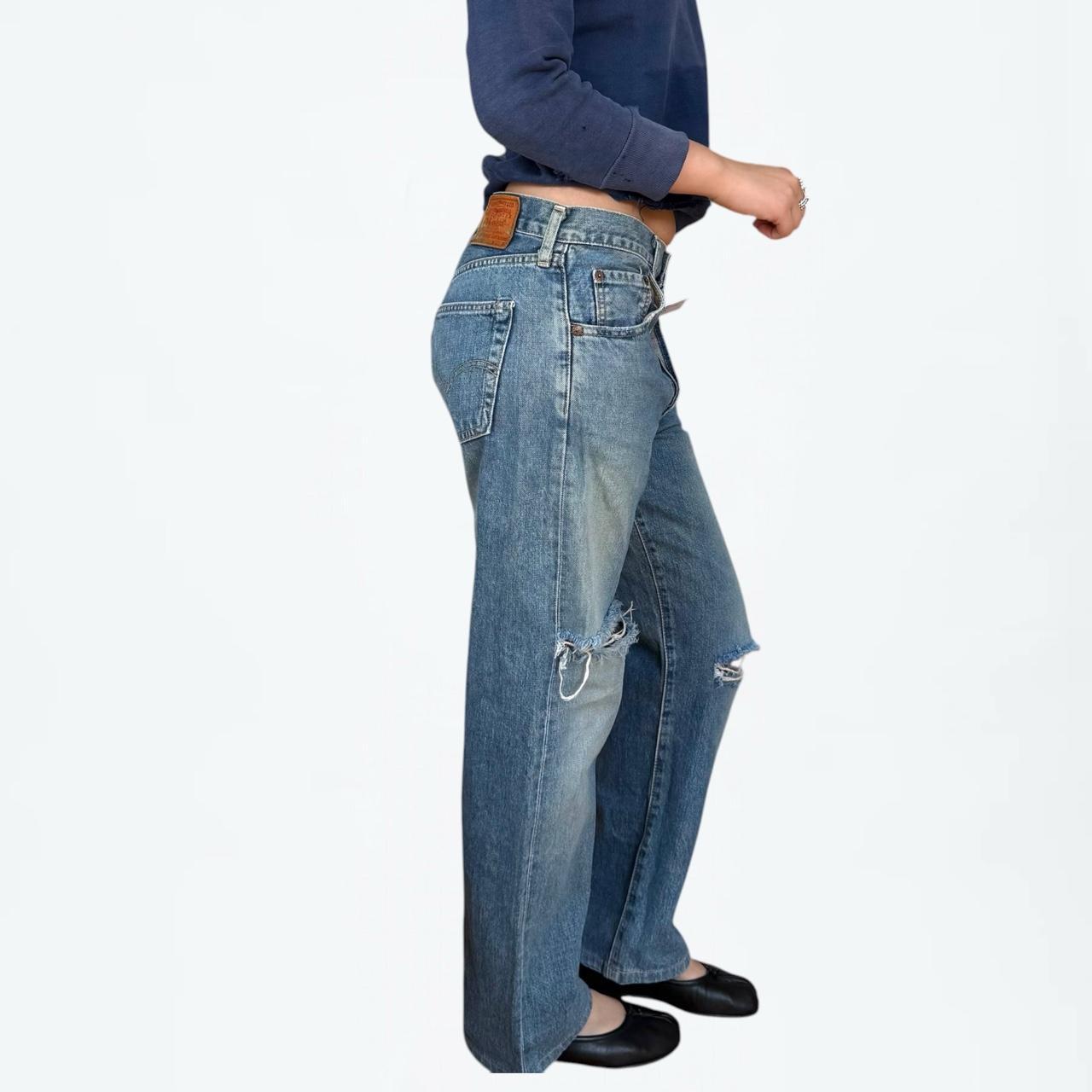 Levi's 1997 Japanese Big E Selvedge Distressed Jeans (30 x 27)