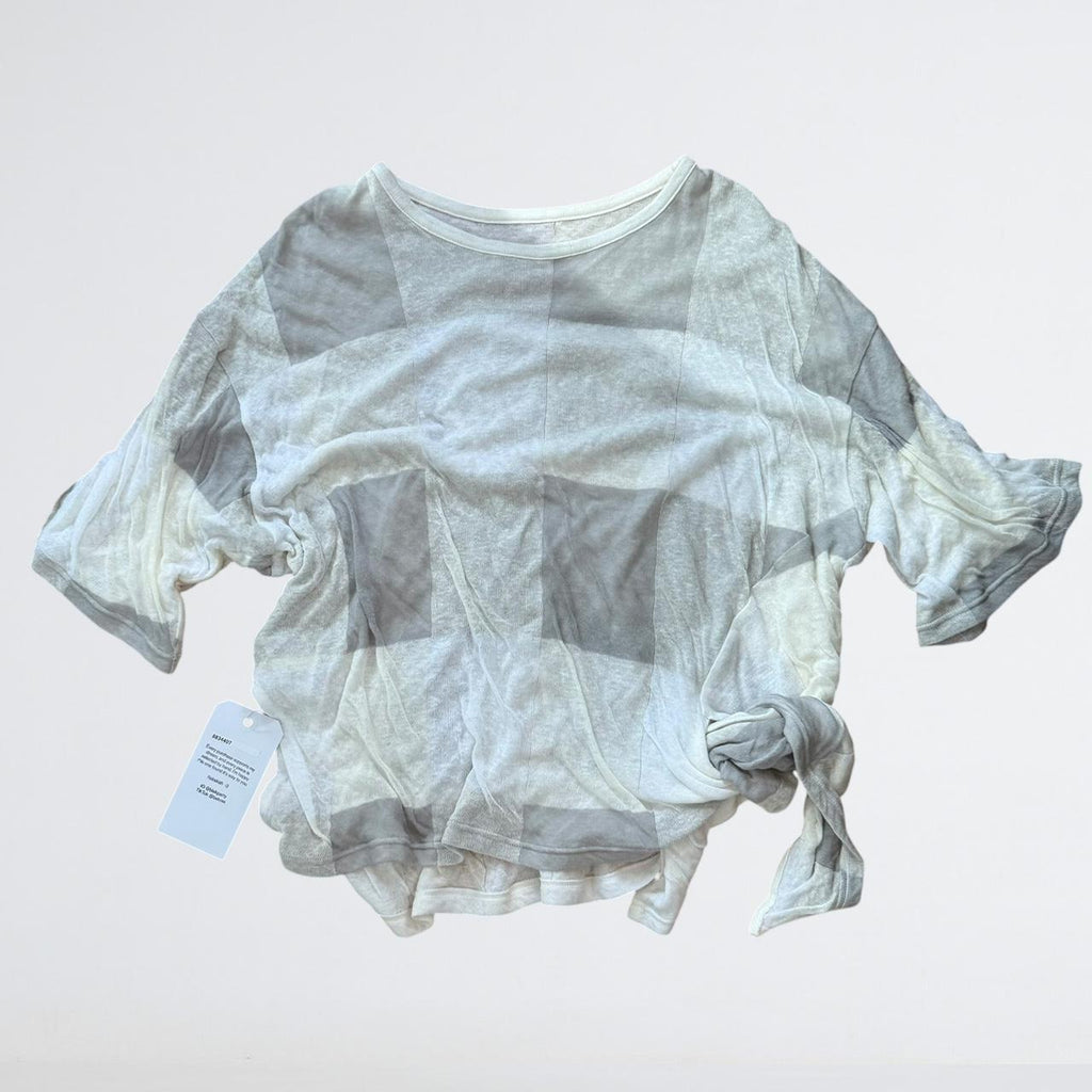 Y's Silk Linen Striped Top