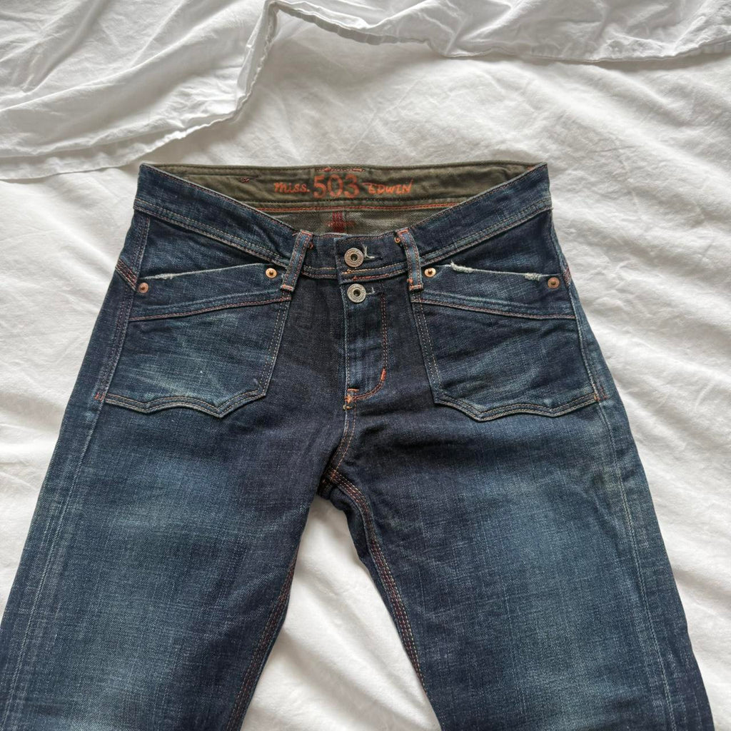 Edwin 503 Dark Indigo Flare Jeans