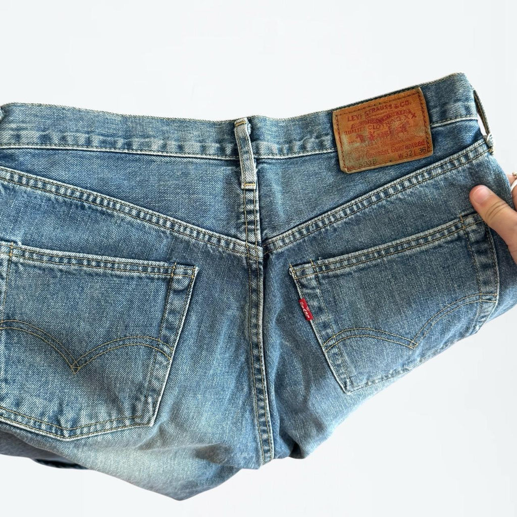 Levi's 1997 Japanese Big E Selvedge Distressed Jeans (30 x 27)
