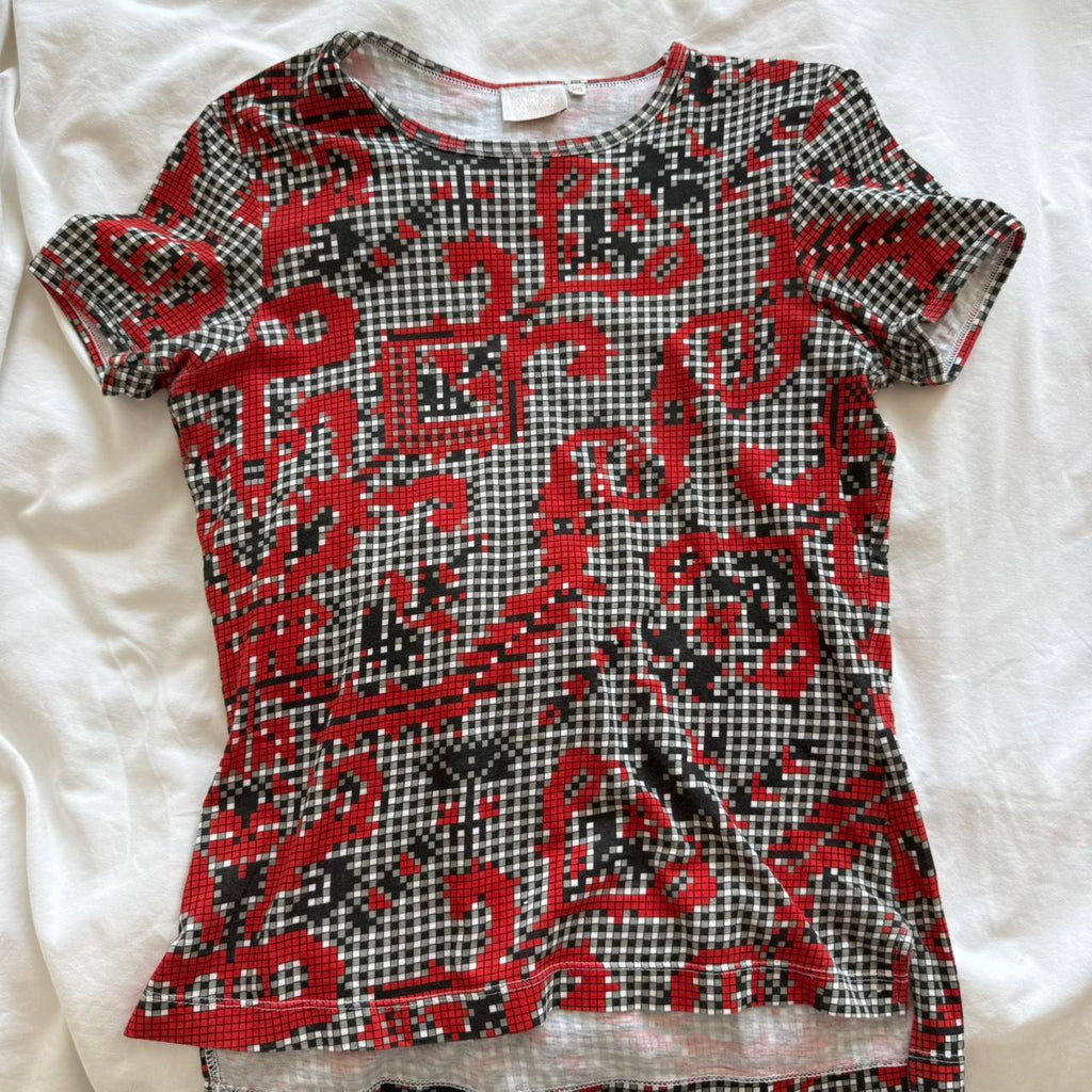 Vivienne Westwood SS1997 Pixel Print Baby Tee