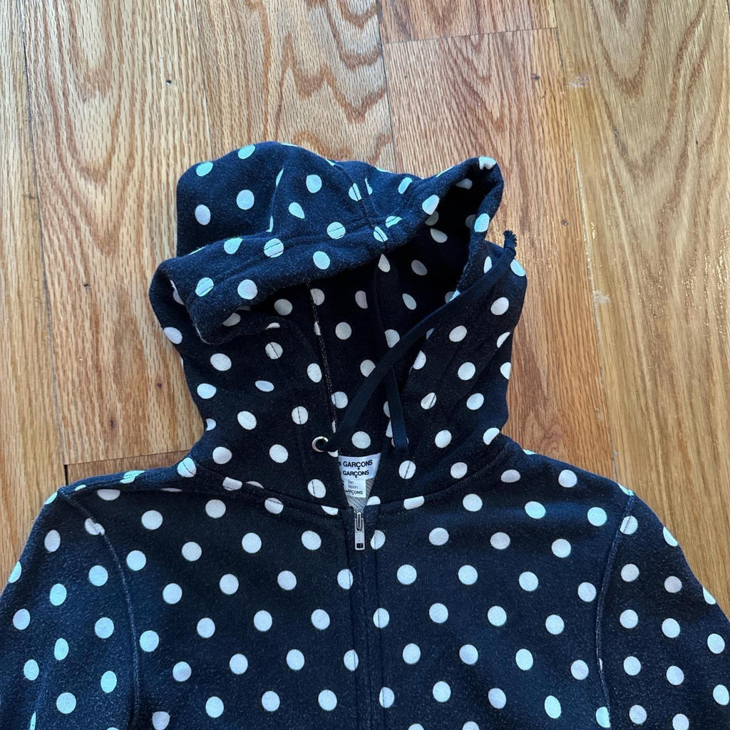 Comme des Garçons Polka Dot Zip-Up Hoodie