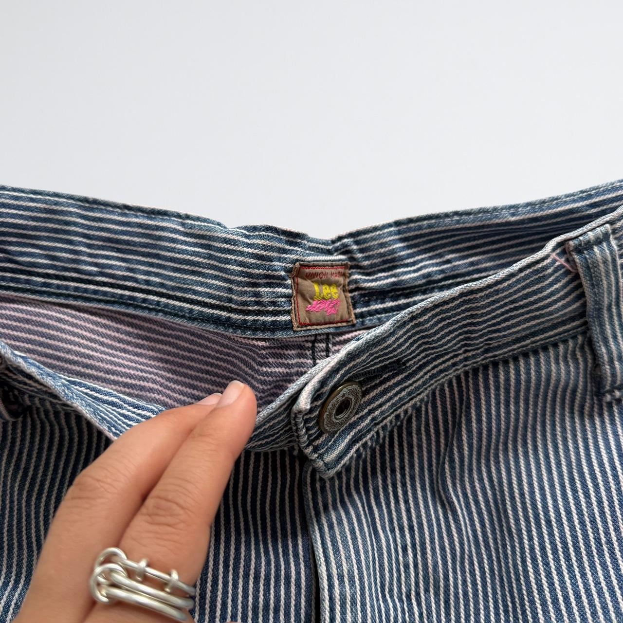 Lee Union Made Hickory Stripe Denim Shorts
