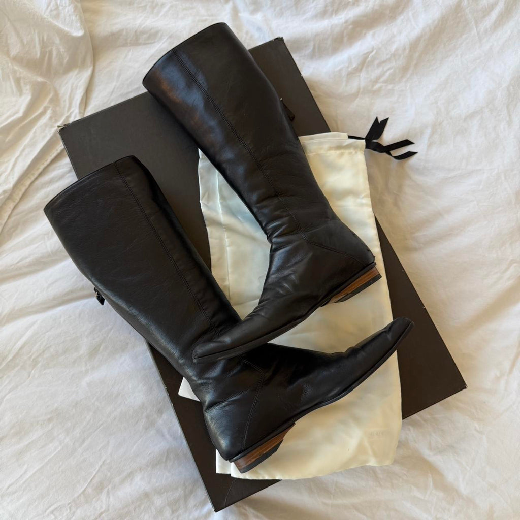 Gucci Vintage Pointed Leather Boots