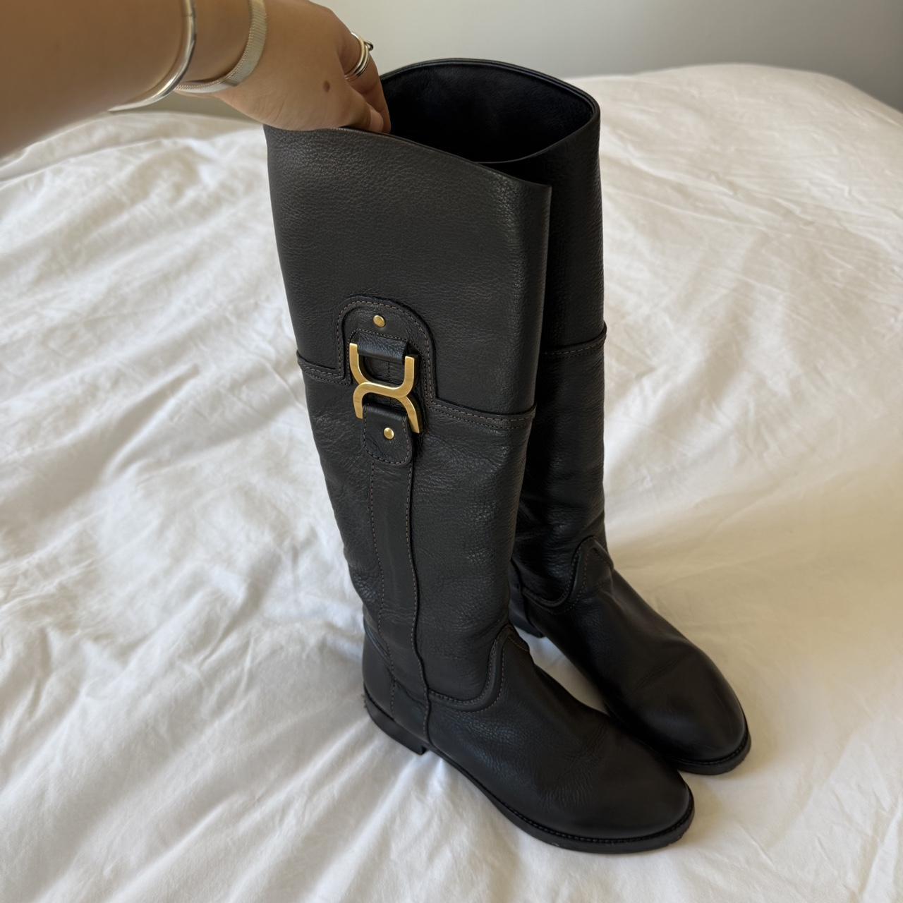 Chloé Phoebe Philo Era Black Leather Riding Boots