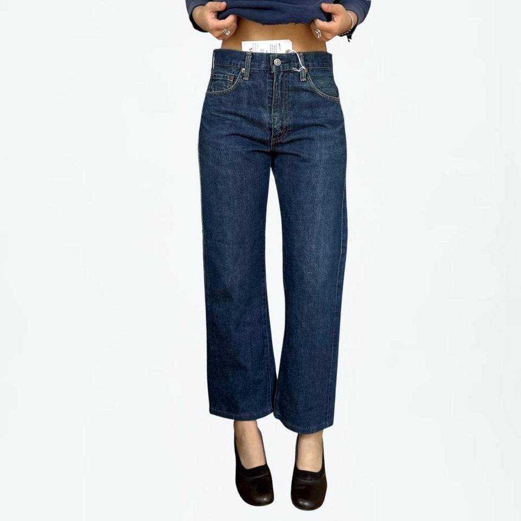 Levi's 1990s Japanese Big E Selvedge Jeans, Dark Whiskered (28 x 26.5)