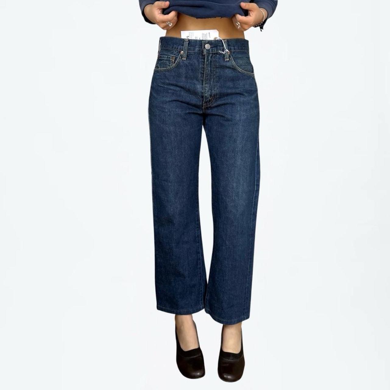 Levi's 1990s Japanese Big E Selvedge Jeans, Dark Whiskered (28 x 26.5)