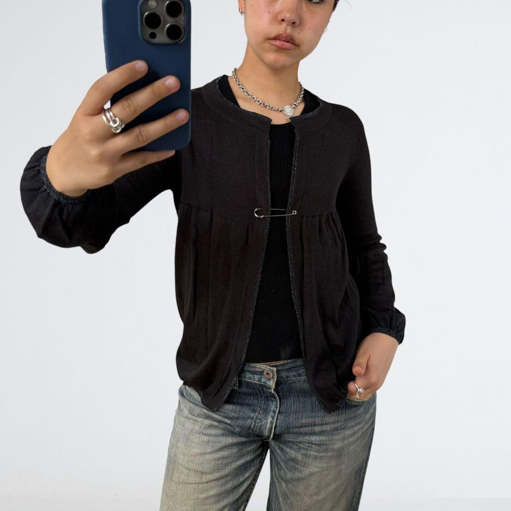 Limi Feu Safety Pin Bubble Cardigan