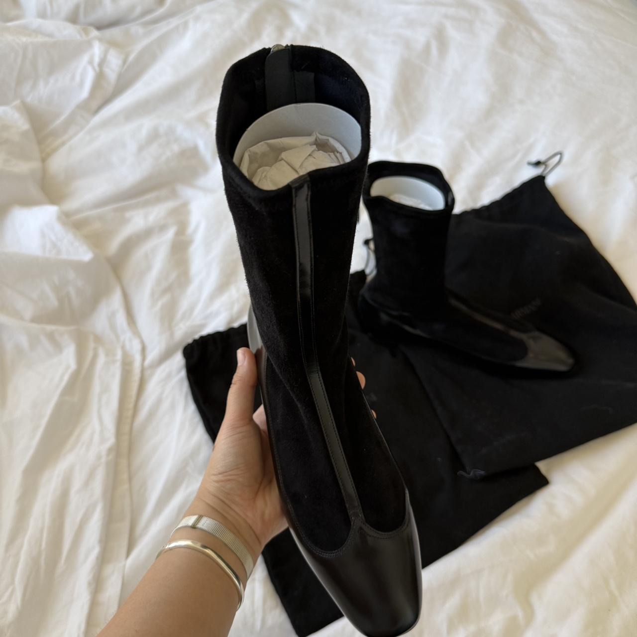 Giorgio Armani F/W 2020 Leather Sock Boots