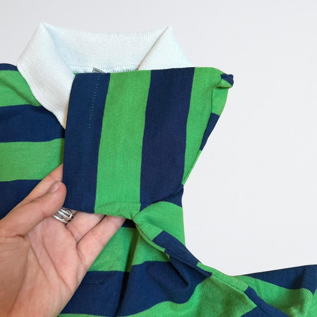 Vintage Striped Rugby Polo Kids Size 8