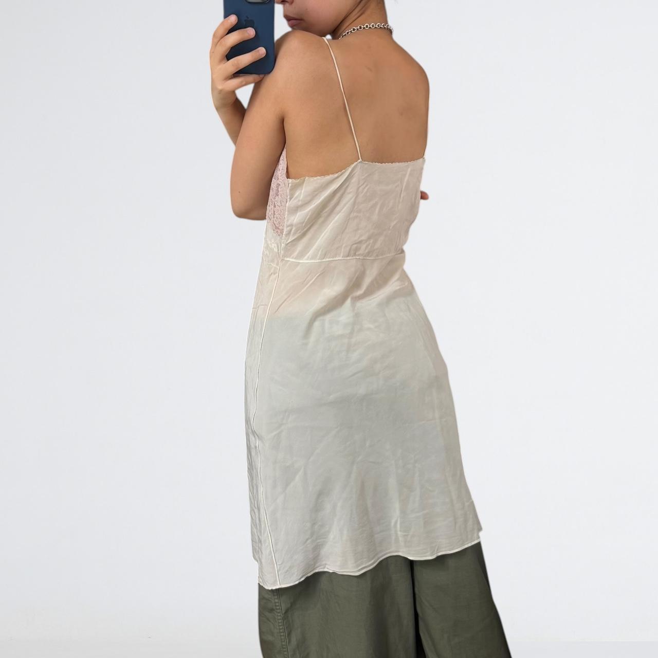 Vintage Cream Lace Slip Dress