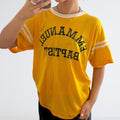 Vintage 70s Yellow Mesh Sports Jersey