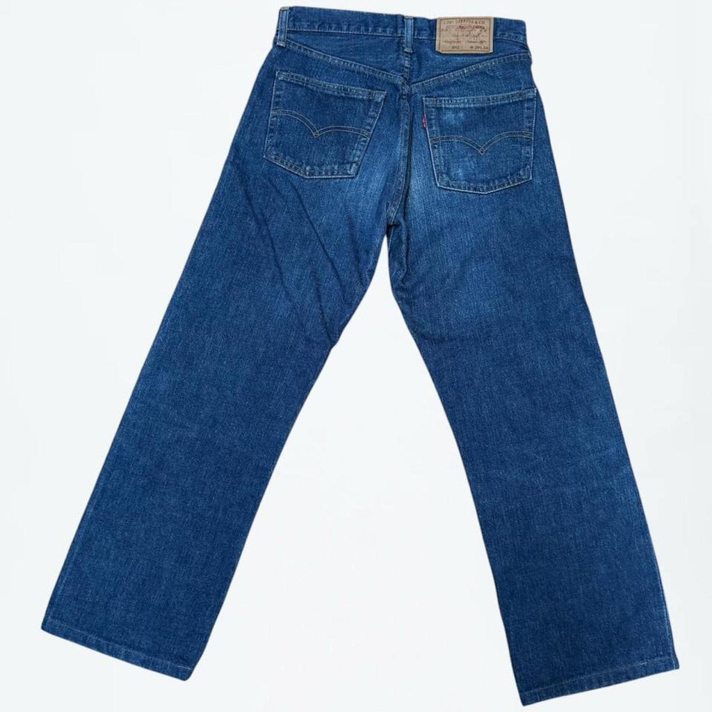 Levi's 1990s Japanese Big E Selvedge Jeans, Dark Whiskered (28 x 26.5)