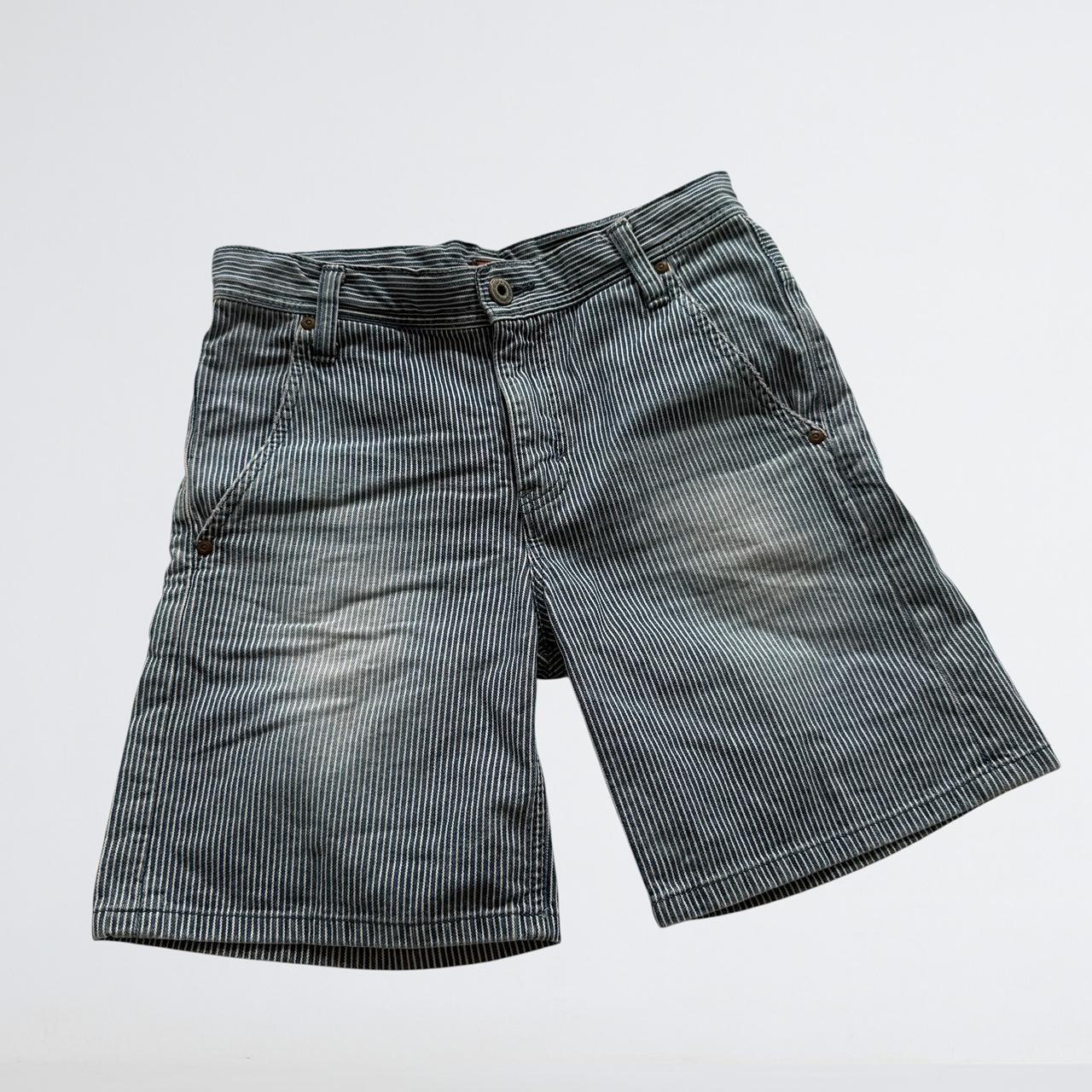 Lee Union Made Hickory Stripe Denim Shorts