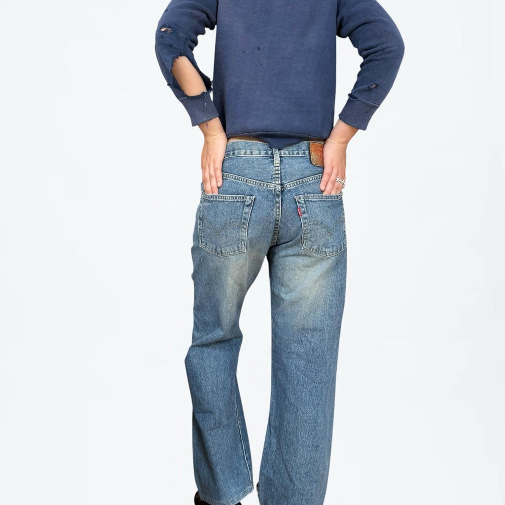 Levi's 1997 Japanese Big E Selvedge Distressed Jeans (30 x 27)
