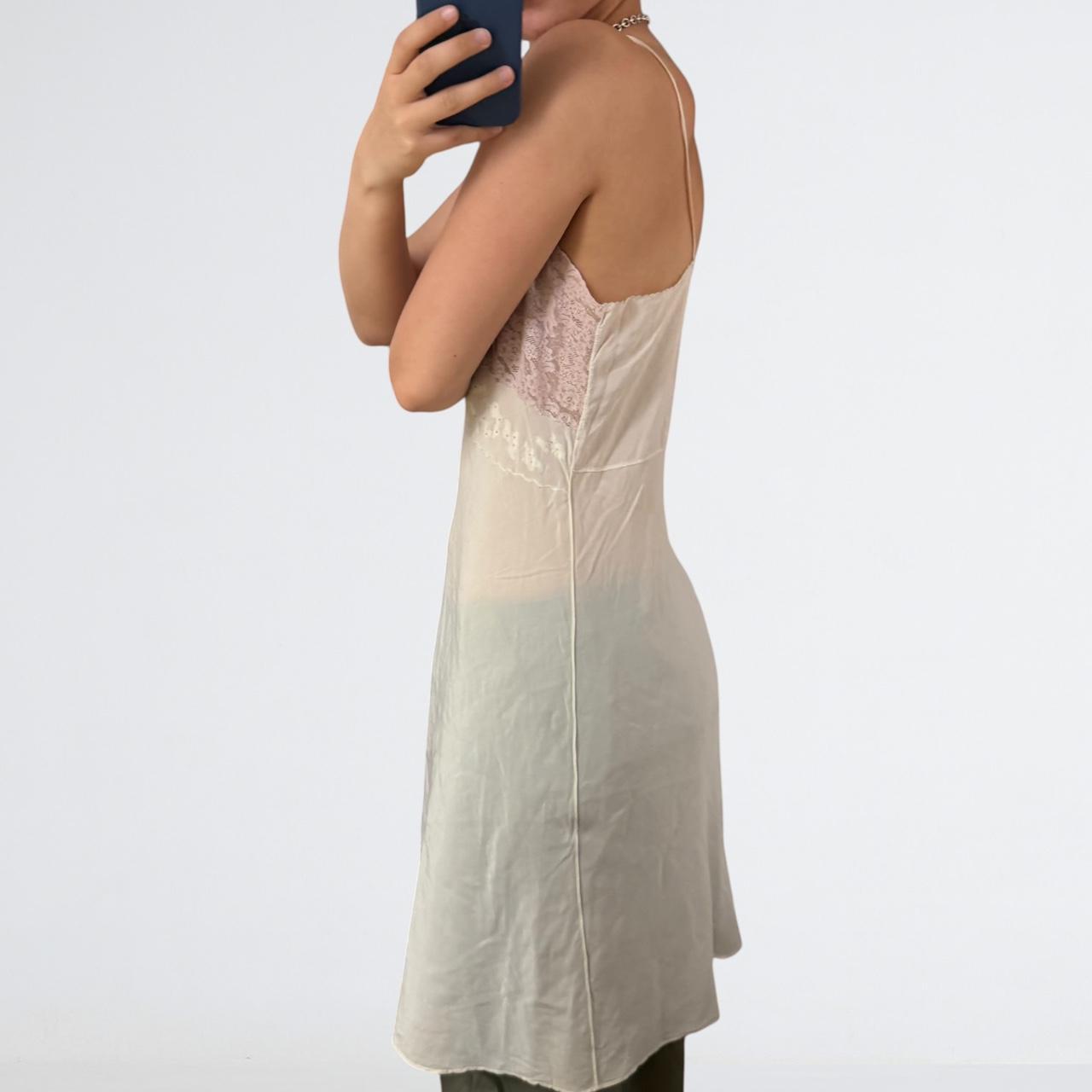 Vintage Cream Lace Slip Dress