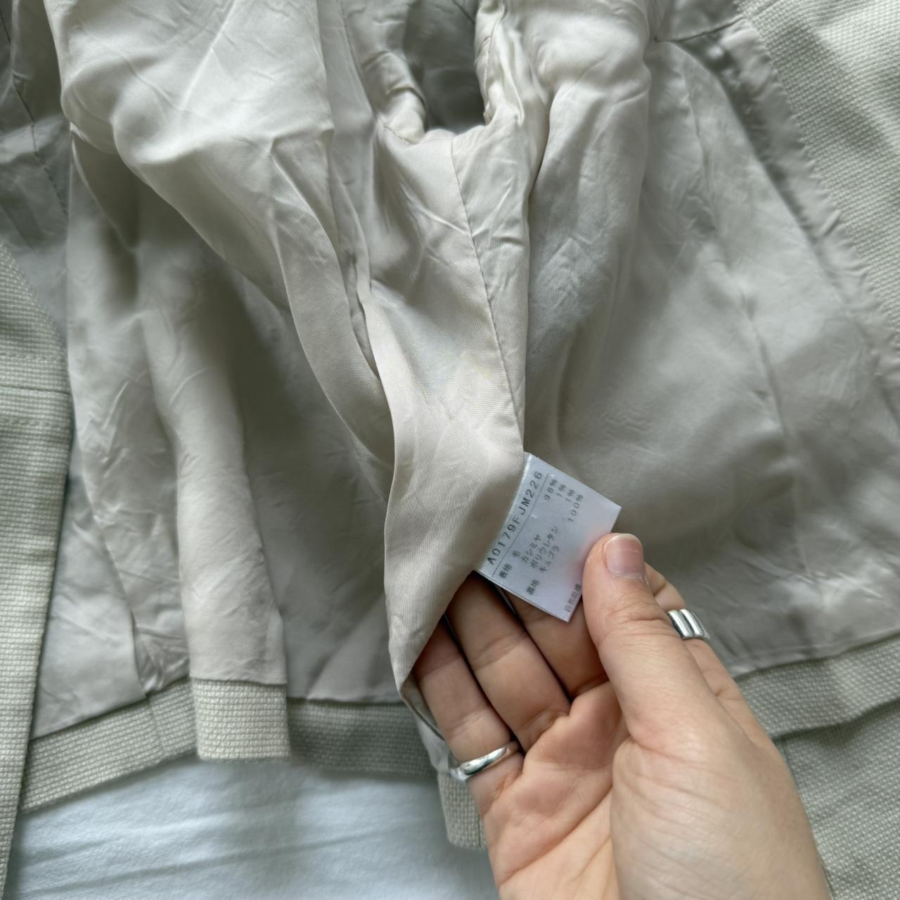 Tiara Cream Wool Cashmere Blend Cropped Jacket