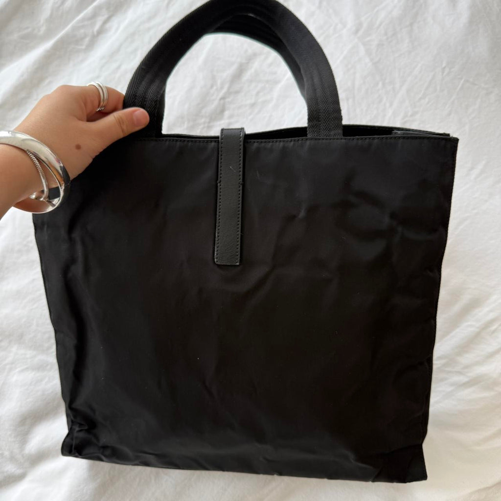 Prada Tessuto Black Nylon Tote Bag