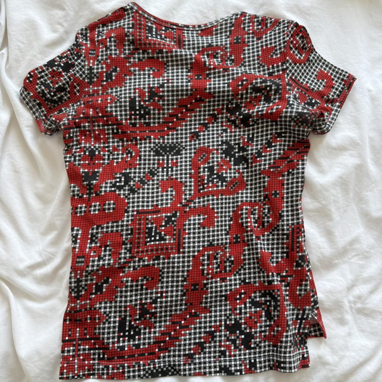 Vivienne Westwood SS1997 Pixel Print Baby Tee