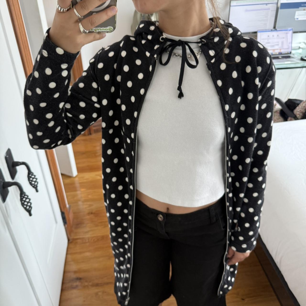 Comme des Garçons Polka Dot Zip-Up Hoodie
