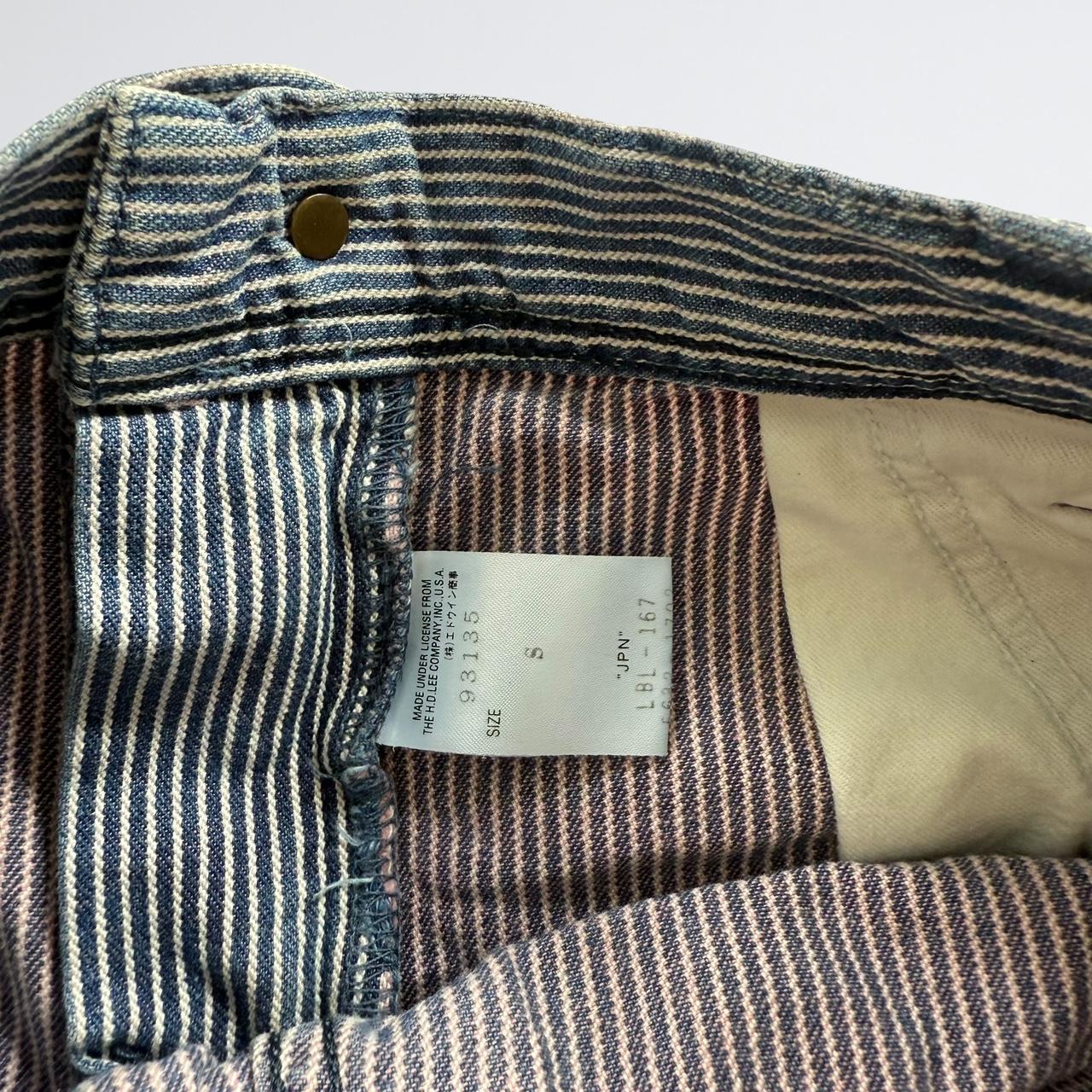 Lee Union Made Hickory Stripe Denim Shorts