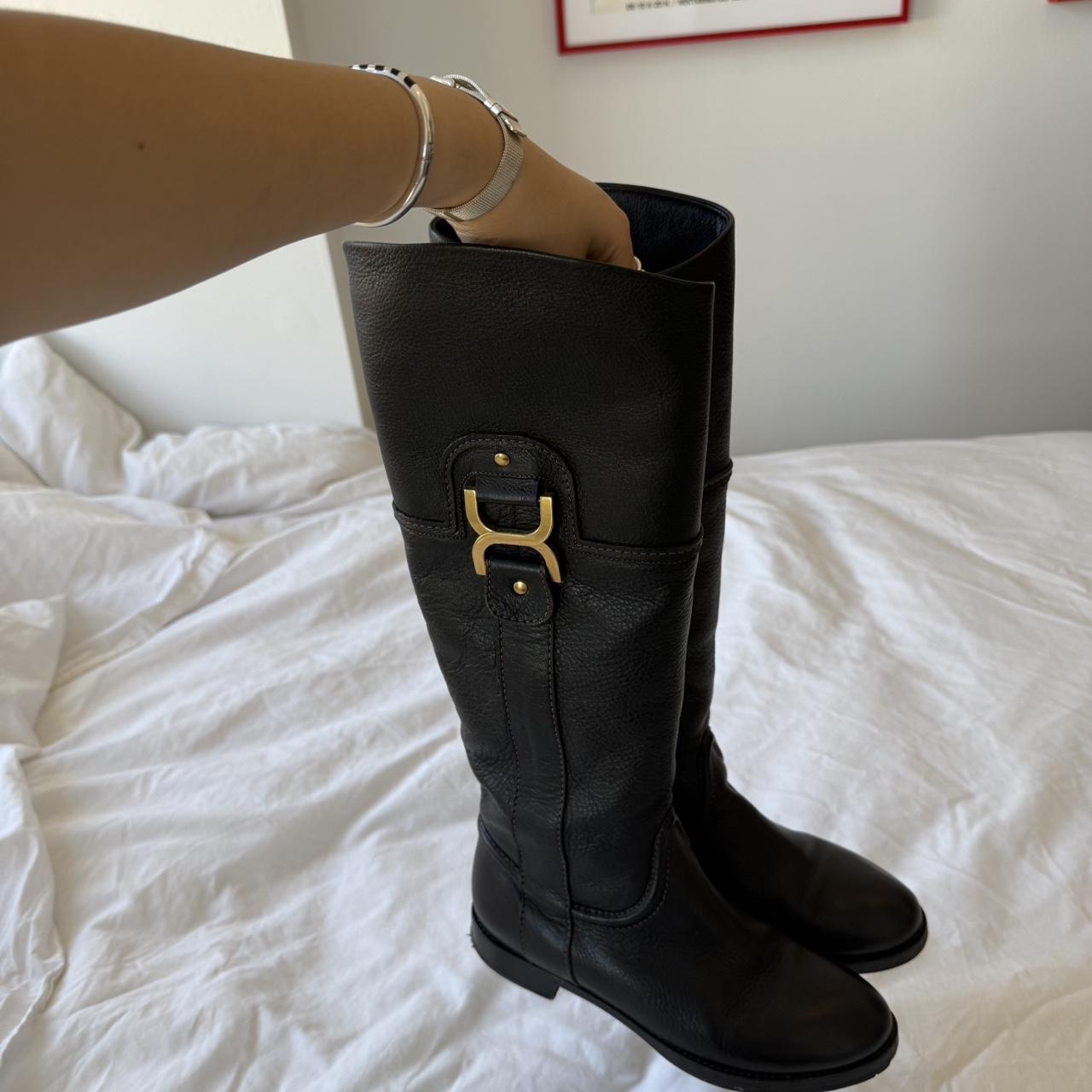 Chloé Phoebe Philo Era Black Leather Riding Boots