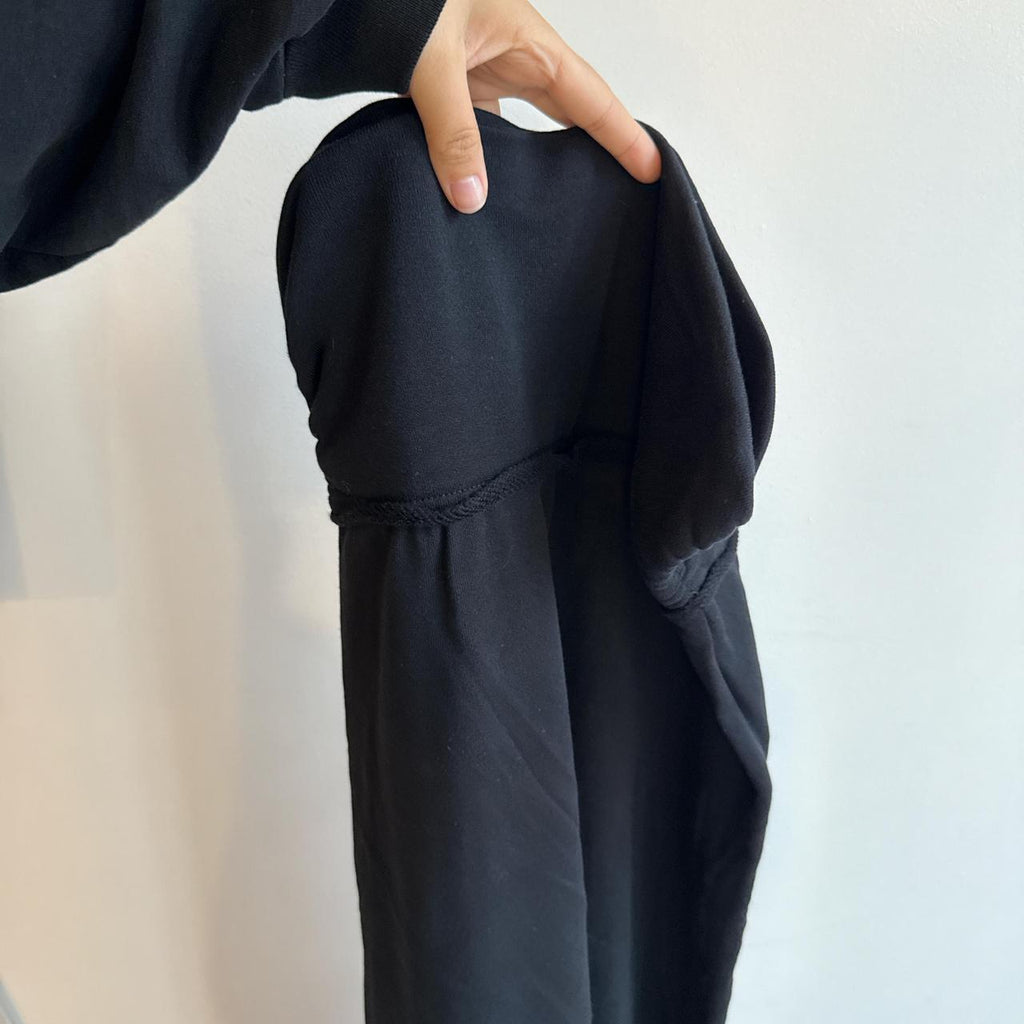 yoshie inaba L'EQUIPE Black Strapless Cotton Maxi Dress