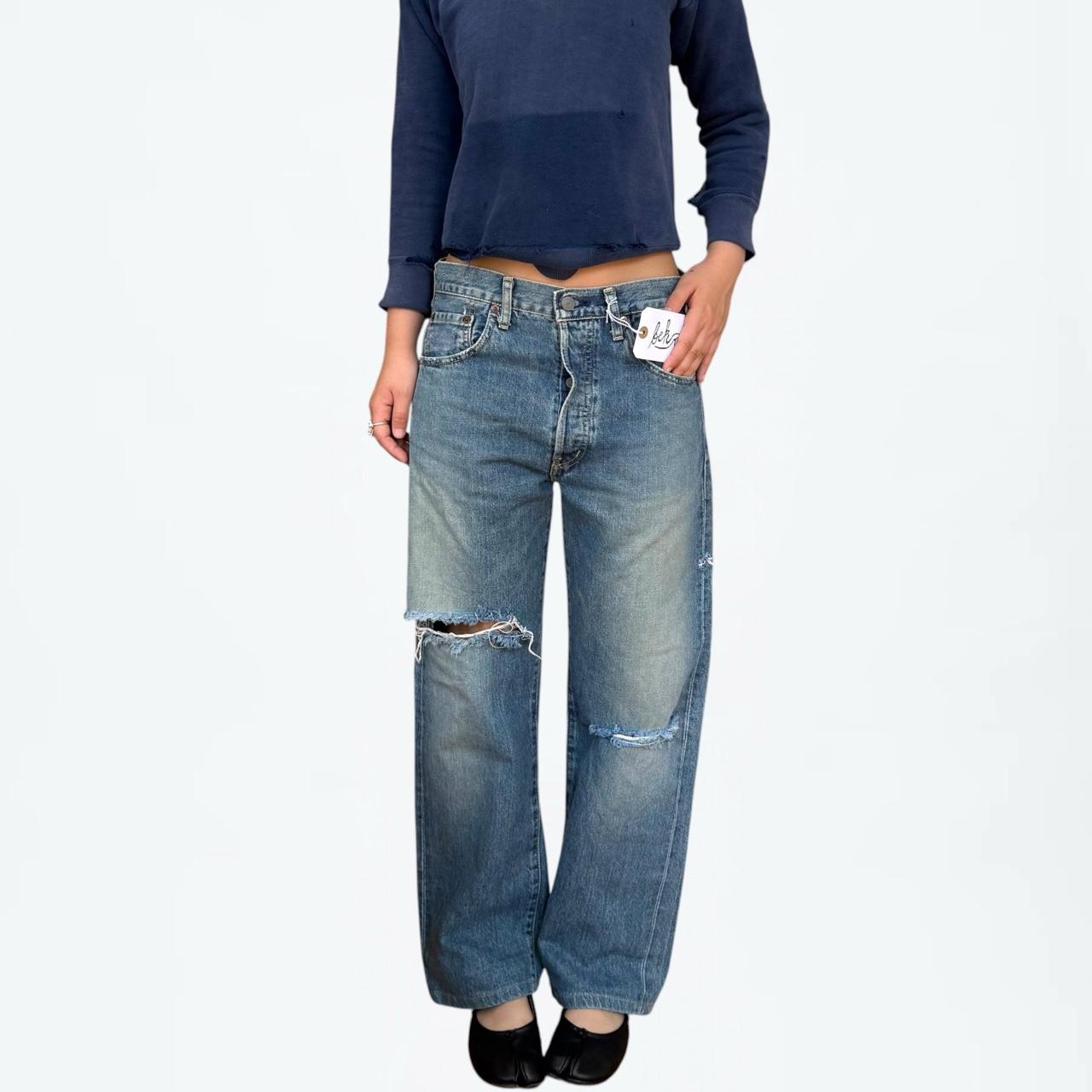 Levi's 1997 Japanese Big E Selvedge Distressed Jeans (30 x 27)