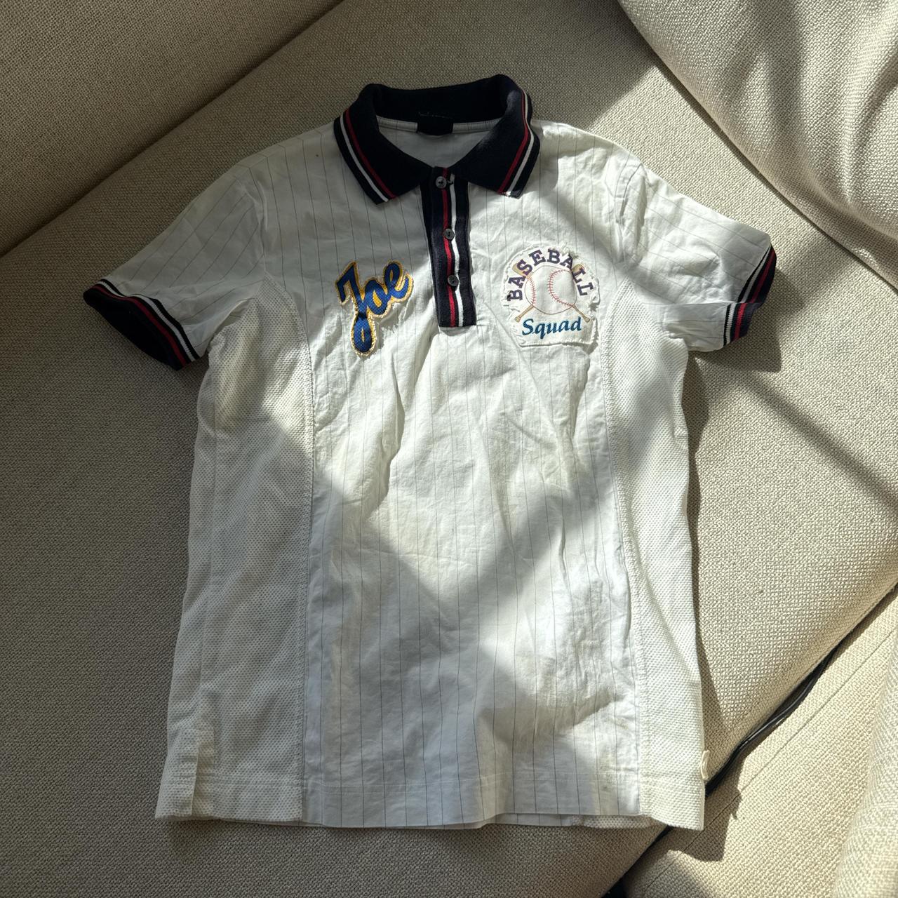 Dolce & Gabbana Y2K Baseball Polo Shirt
