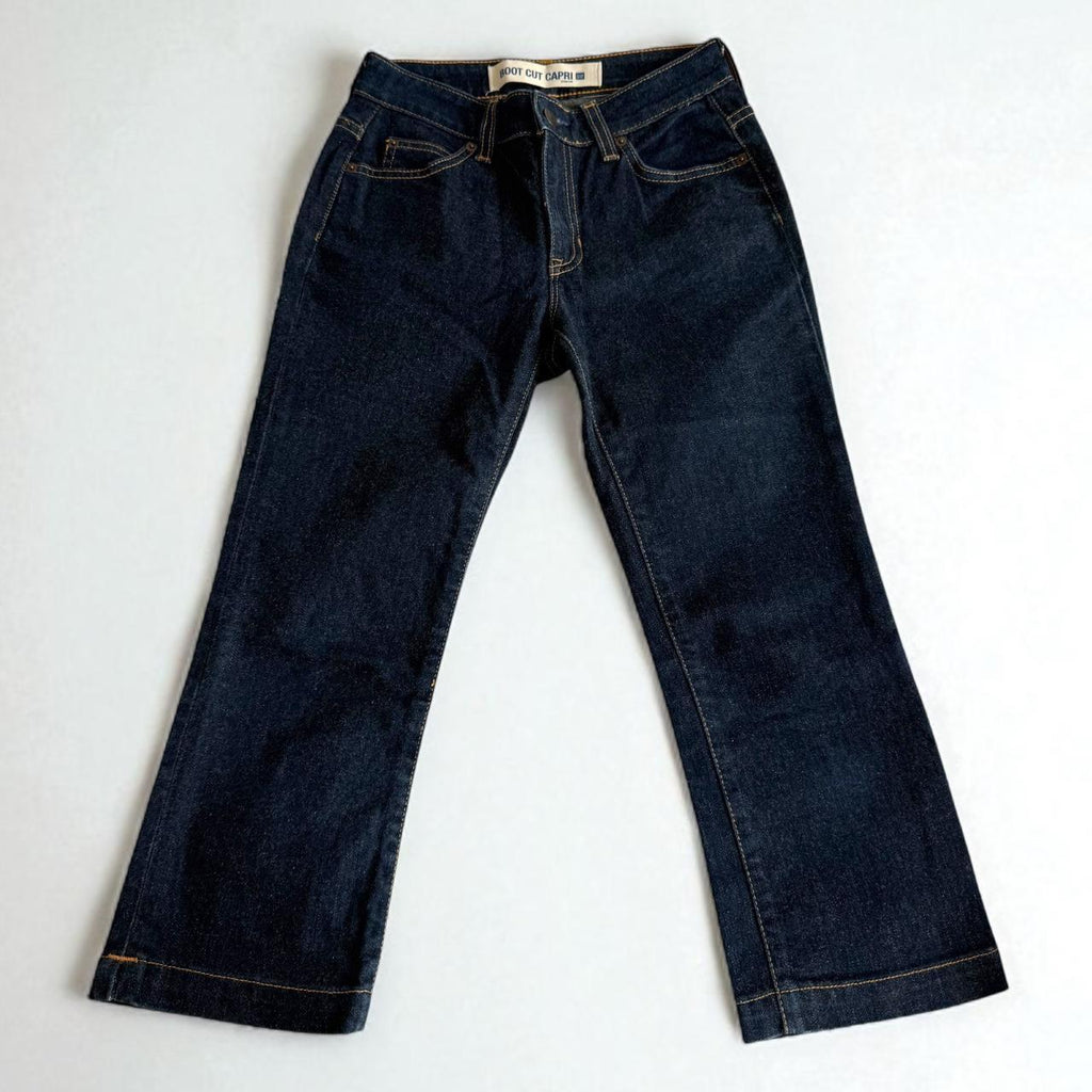 Gap Y2K Dark Wash Bootcut Capri Jeans